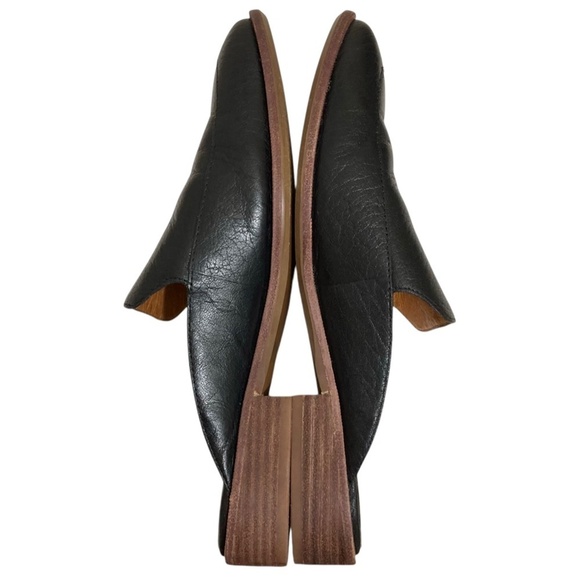 MADEWELL The Frances Leather Slip On Flat Loafer Mules - Picture 8 of 11